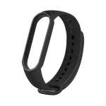 XIAOMI Mi Band 5/6/7 készülékhez szilikon szíj fekete