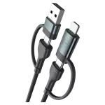 3MK Hyper Cable N-SERIES USB-A/USB-C to USB-C/Lightning kábel 1.2m 9V/2A 60W