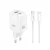 XO CE36 Fehér Hálózati Töltő szett PD45W 1*USB-A / 1*USB-C + USB-C kábellel