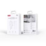 XO CE36 Fehér Hálózati Töltő szett PD45W 1*USB-A / 1*USB-C + USB-C kábellel