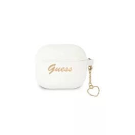   CG MOBILE GUESS CHARMS HEART szilikon tok (telefondísz) FEHÉR Apple AirPods 3 (GUA3LSCHSH)