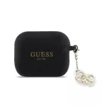 Guess 4G Charm szilikon tok AirPods Pro 3 készülékhez fekete