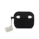 Guess 4G Charm szilikon tok AirPods Pro 3 készülékhez fekete