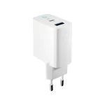 Forever TC-06-20AC PD QC töltő, 1× USB-C, 1× USB, 20W, fehér
