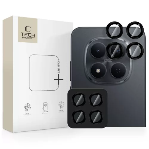 Kamera lencsevédő TECH PROTECT CAMRING FIT+ XIAOMI REDMI NOTE 15 PRO 5G / 15 PRO+ PLUS 5G készülékhez fekete