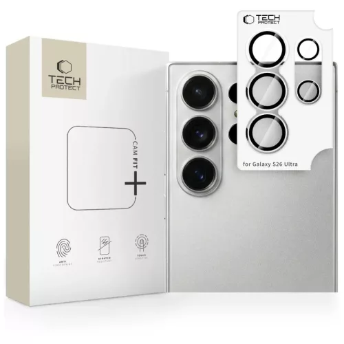 Tech-Protect CamRing Fit+ kameralencsevédő Samsung Galaxy S26 Ultra készülékhez átlátszó