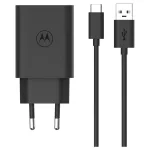 Motorola TurboPower 33W USB-A fali töltő kábelel (USB-A to USB-C 1m) fekete
