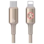 USAMS Huan Series SJ753 30W USB-C to Lightning kábel 1.2 m titán