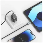 USAMS Huan Series SJ753 30W USB-C to Lightning kábel 1.2 m titán