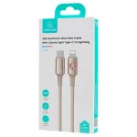 USAMS Huan Series SJ753 30W USB-C to Lightning kábel 1.2 m titán