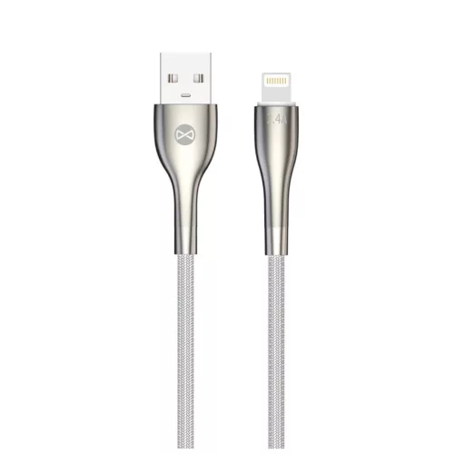 Forever Sleek USB–Lightning kábel 1,0 m 2,4 A fehér