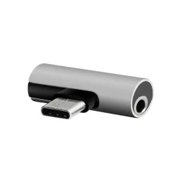   Setty USB-C–3,5 mm-es jack + USB-C adapter AD-C-JC-7 ezüst