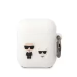 Karl Lagerfeld Apple Airpods tok fehér KLACA2SILKCW