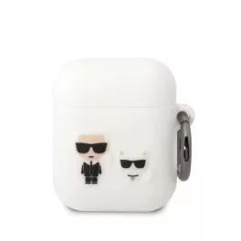Karl Lagerfeld Apple Airpods tok fehér KLACA2SILKCW