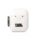 Karl Lagerfeld Apple Airpods tok fehér KLACA2SILKCW