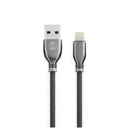 Forever Tornado USB–Lightning kábel 1,0 m 3A fekete