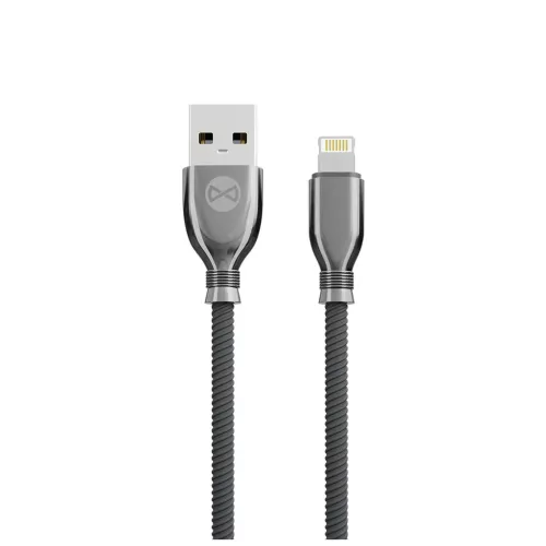 Forever Tornado USB–Lightning kábel 1,0 m 3A fekete