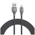 Forever Tornado USB–Lightning kábel 1,0 m 3A fekete
