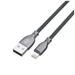 Forever Tornado USB–Lightning kábel 1,0 m 3A fekete