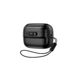   ESR PULSE HALOLOCK műanyag tok (ütésállóság, kézpánt, MagSafe) FEKETE Apple AirPods Pro 1/2 (GP-153244)