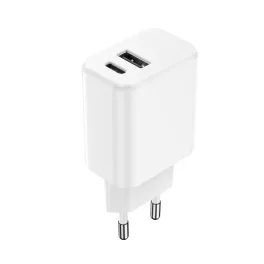 Setty töltő 1x USB + USB-C 3A 20W fehér