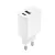 Setty töltő 1x USB + USB-C 3A 20W fehér