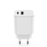 Setty töltő 1x USB + USB-C 3A 20W fehér