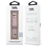 Karl Lagerfeld óraszíj pink KLAWMSLKCNP Apple Watch 38mm / 40mm / 41mm / 42mm (S10) készülékhez