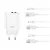 XO CE34 Hálózati töltő szett 2*USB-A 2,4A + Lightning kábellel