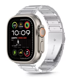   TECH-PROTECT STAINLESS CLASSIC Apple Watch 8/9/10/11/SE/ULTRA készülékhez tok (44/45/46/49 MM) ezüst