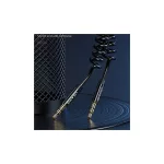 USAMS Spring Audio Jack Adapter 3.5mm-3.5mm 1.2m fekete SJ256YP01 (US-SJ256)