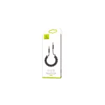 USAMS Spring Audio Jack Adapter 3.5mm-3.5mm 1.2m fekete SJ256YP01 (US-SJ256)