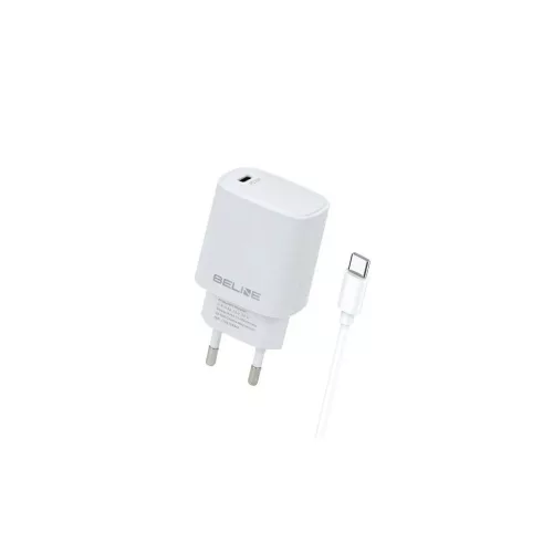 Beline töltő 1x USB-C 20W + USB-C kábel PD 3.0 BLNCW20C fehér