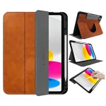 TECH-PROTECT FLEECE tok iPad 10.9” 10/2022, iPad 11” 11/2025 készülékhez barna