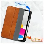 TECH-PROTECT FLEECE tok iPad 10.9” 10/2022, iPad 11” 11/2025 készülékhez barna