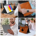 TECH-PROTECT FLEECE tok iPad 10.9” 10/2022, iPad 11” 11/2025 készülékhez barna