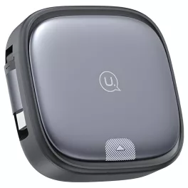   USAMS 3in1 behúzható kábel dobozzal – MicroUSB/USB-C/Lightning, 60W, acél/tarnish SJ650USB01