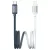 kábel USAMS Bicolor Series SJ757 PD 30W USB-C/Lightning 1.2m fekete és fehér