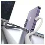 kábel USAMS Bicolor Series SJ757 PD 30W USB-C/Lightning 1.2m fekete és fehér