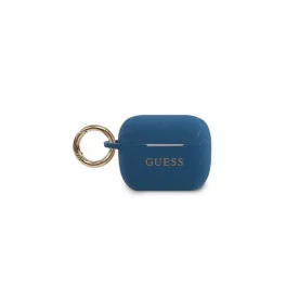   CG MOBILE GUESS SILICONE GLITTER szilikon tok (karabíner, csillámporos) SÖTÉTKÉK Apple AirPods Pro (GUACAPSILGLBL)
