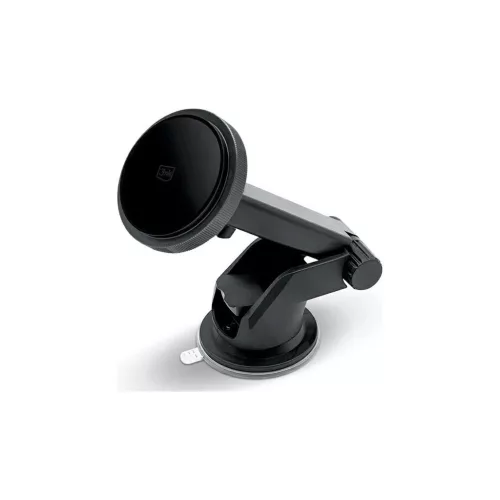 3MK Car MagCharger 15W indukciós töltőtartó szélvédő/műszerfalra fekete