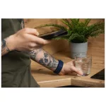 Samsung Galaxy Watch készülékhez Forcell F-Design FS05 poliészterszálas óraszíj csattal, 20 mm, fekete