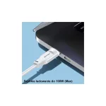 USAMS USB-C to USB-C kábel 100W 1.2m Port Display Gyors Töltés Lithe Series fekete SJ567USB01