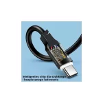 USAMS USB-C to USB-C kábel 100W 1.2m Port Display Gyors Töltés Lithe Series fekete SJ567USB01
