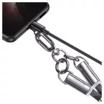 Usams SJ745 60W USB-C to USB-C 1.2m telefonpánt töltőkábellel fekete