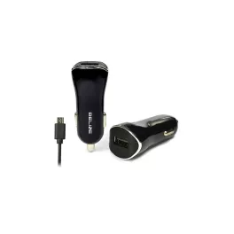Ład. sam. Beline 1xUSB + microUSB 1A töltő fekete