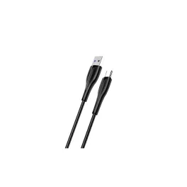   USAMS kábel U38 USB-C 5A Fast Charge for OPPO/HUAWEI készülékhez 1m fekete SJ376USB01 (US-SJ376)