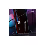 USAMS kábel U38 USB-C 5A Fast Charge for OPPO/HUAWEI készülékhez 1m fekete SJ376USB01 (US-SJ376)