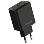 Fali töltő Beline 45W USB-A/USB-C BLN2CB45 fekete