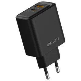 Fali töltő Beline 45W USB-A/USB-C BLN2CB45 fekete